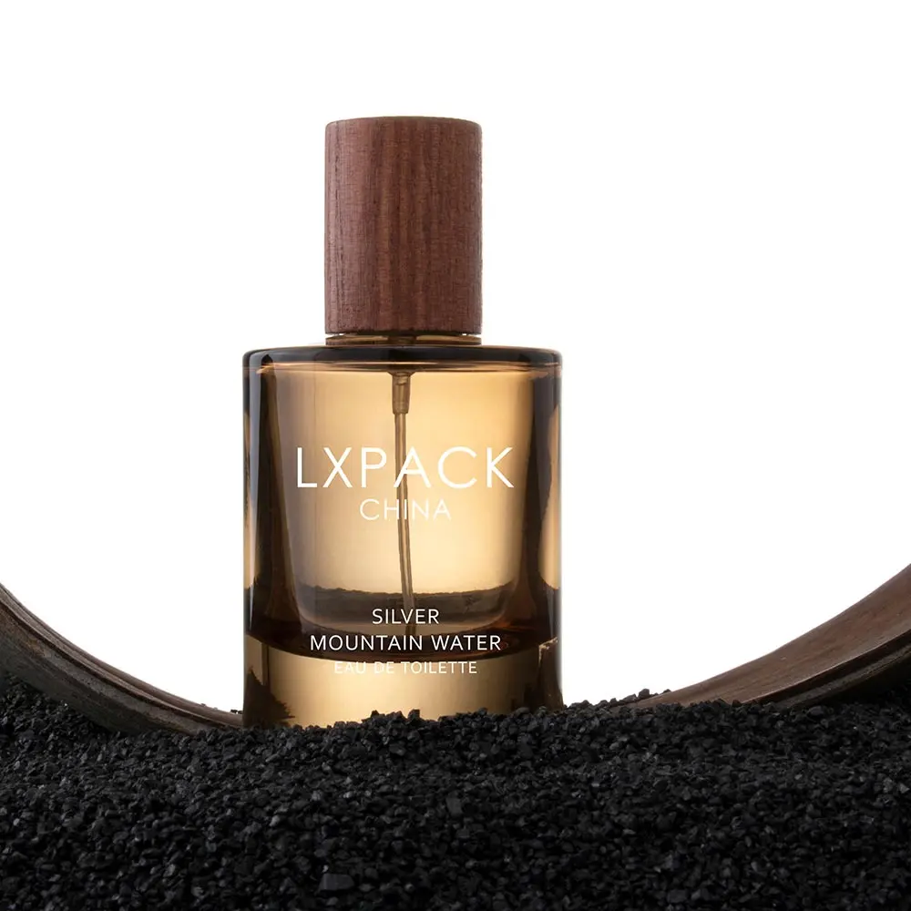 Perfume Bottle With Wooden Cap
