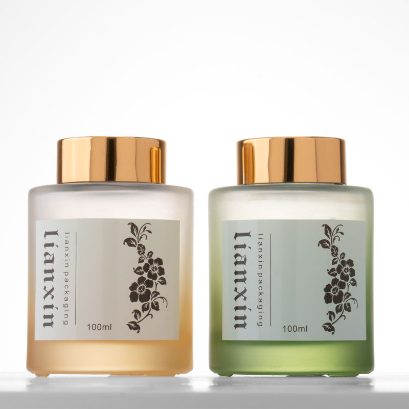 empty cylinder frosted 100ml reed diffuser bottles