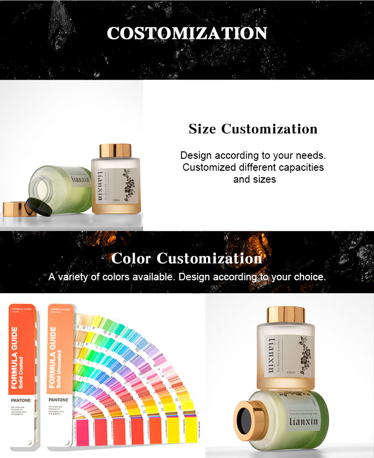 cylinder frosted 100ml reed diffuser bottles
