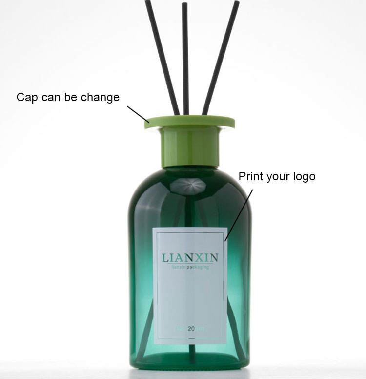 green 200ml reed diffuser bottle