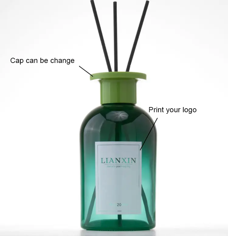 green 200ml reed diffuser bottle
