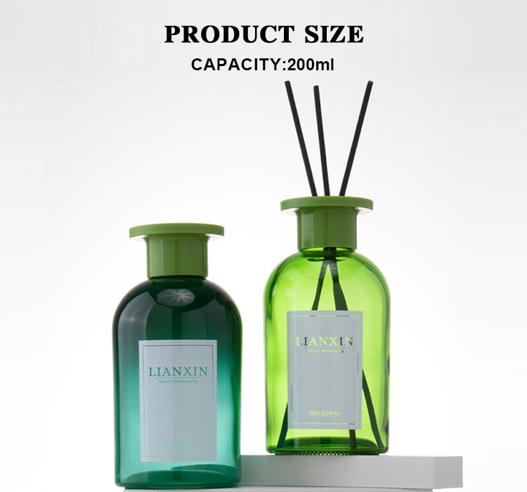 green 200ml reed diffuser bottle