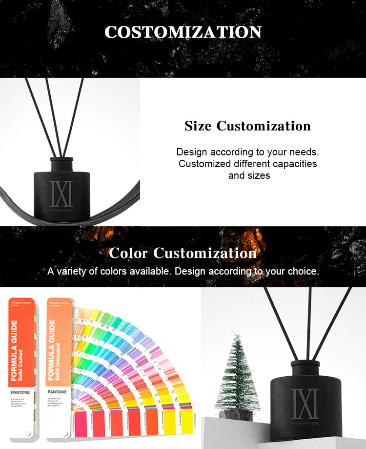 matte black reed diffuser bottle