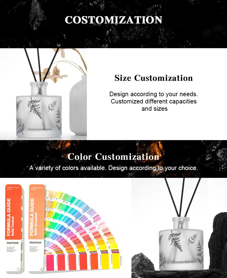 frosted reed diffuser bottle