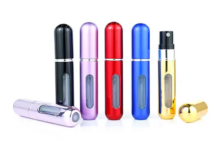 travel perfume bottle aluminum material