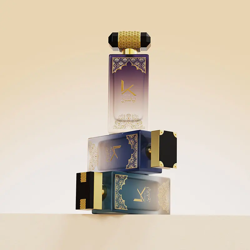 100ml Rectangle Luxury Perfume Glass Bottle
