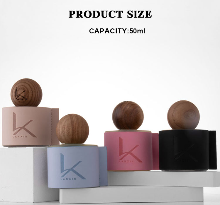 Leather diffuser bottle size