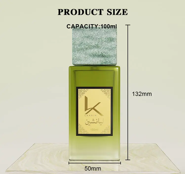 Rectangle Fancy Perfume Bottles With Stone Cap Size Rectangle Fancy Perfume Bottles With Stone Cap Size