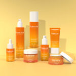 Luxury Gradient Orange Glass Skincare Packaging Set - 1