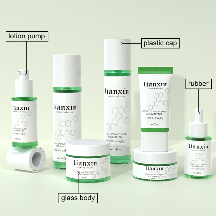 Glass Skincare Packaging Set Details