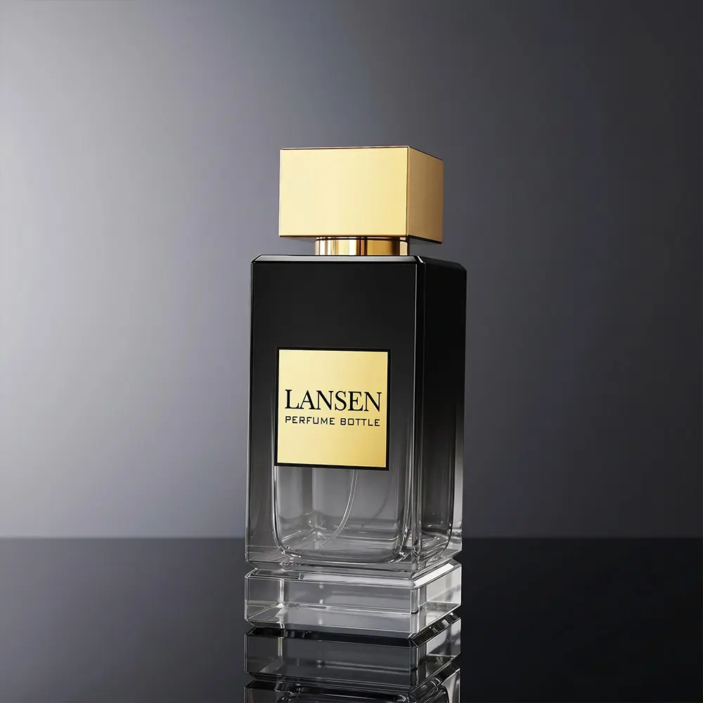 100ml Luxury Square Perfume Bottle With Black Gift Box