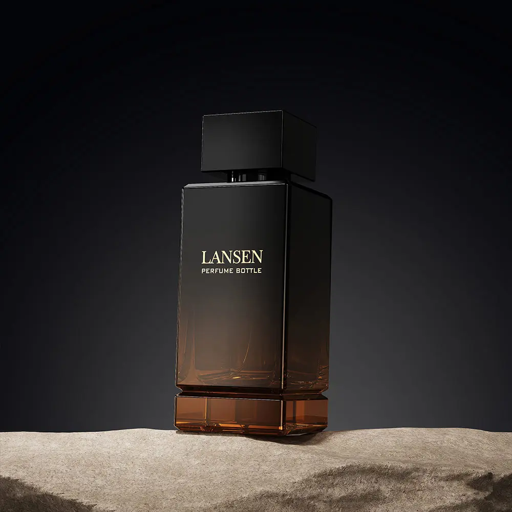 100ml Luxury Square Perfume Bottle With Black Gift Box