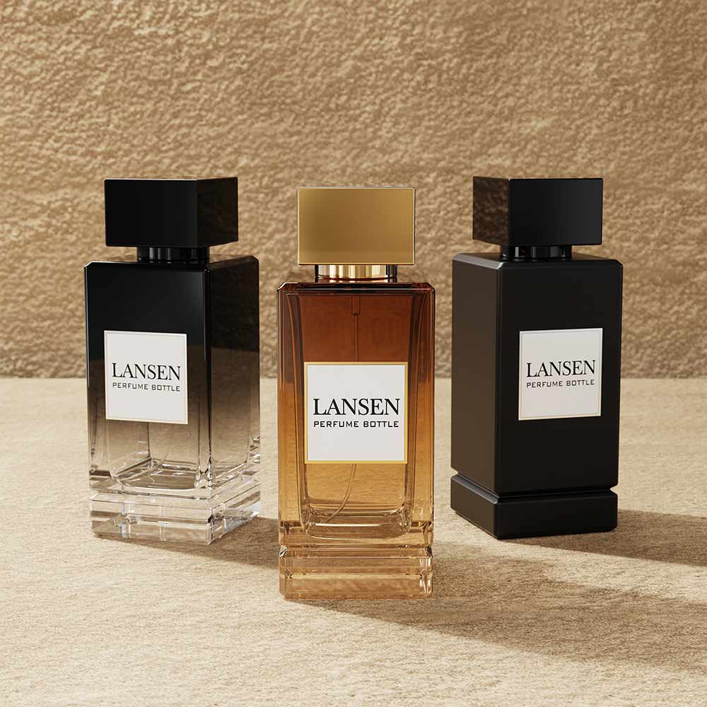 100ml Luxury Square Perfume Bottle With Black Gift Box