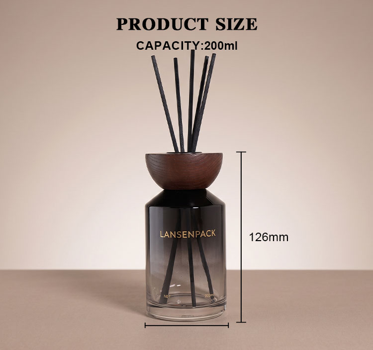 200ml Luxury Reed Diffuser Bottle With Gift Box size