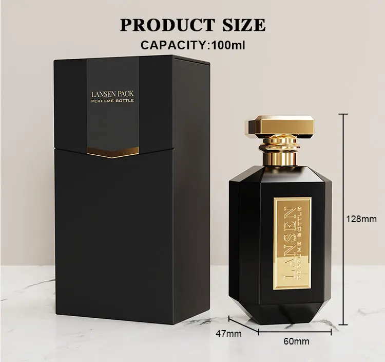 premium fragrance bottle with box size