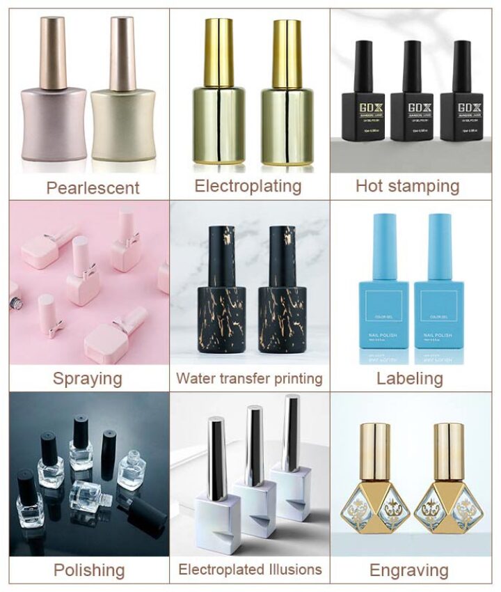 custom gel polish bottle choose